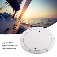 3/4/5/6 INCH Boat Round Deck Plate Inspection Hatch Marine Access Port Hatch Cover for Marine Boat Yacht 316 Stainless Steel