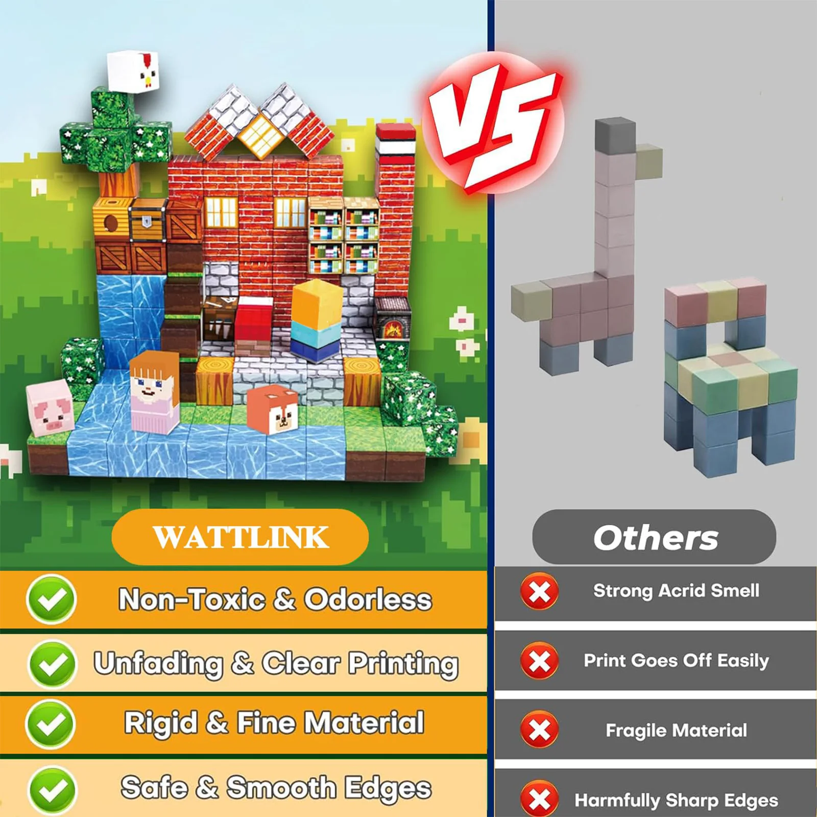 مجموعة مكعبات بناء مغناطيسية من 150 قطعة، لعبة بناء مغناطيسية، مكعبات بناء ثلاثية الأبعاد متشابكة، لعبة حسية مونتيسوري، تعليم العلوم والتكنولوجيا والهندسة والرياضيات