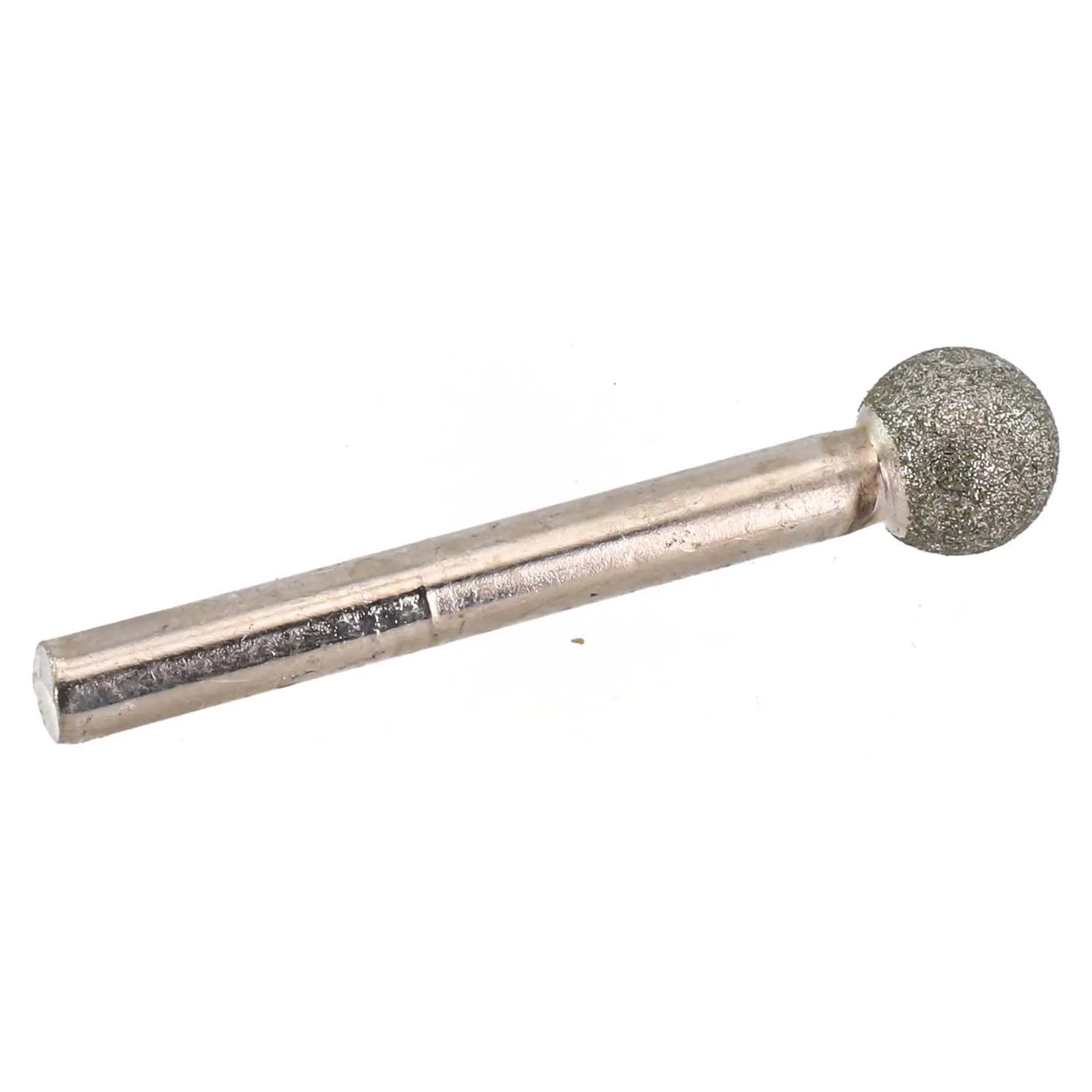 

New Practical Grinding Needle Head Spherical Round Shank Silver Tool Replacemen Accessories Bits Diamond Metal