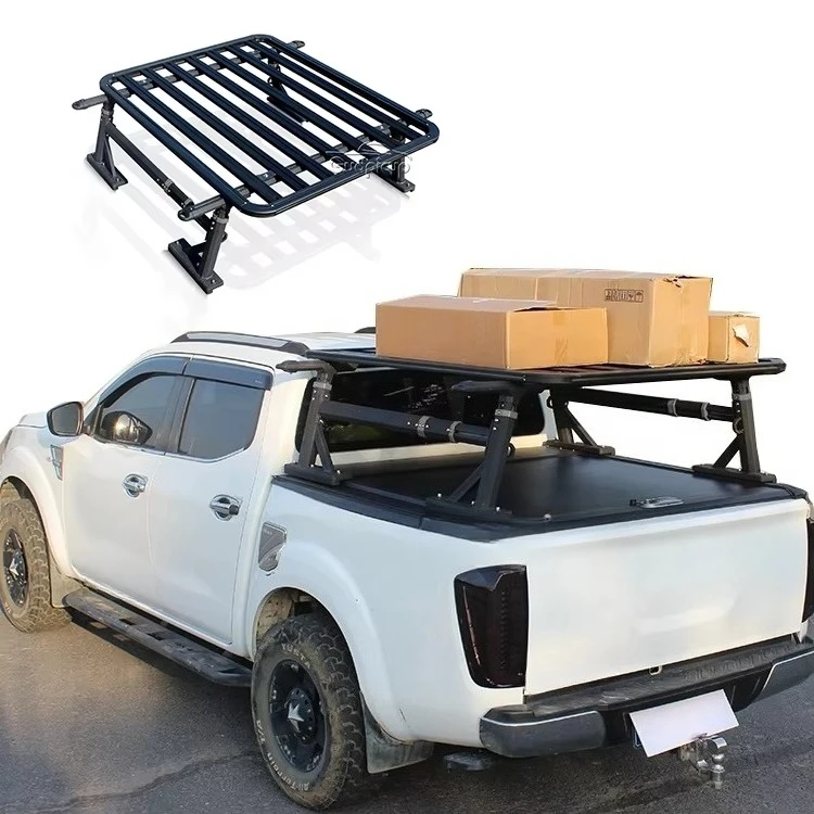 

Suitable For Navarra D40 Truck Gladiator Roll Rod Adjustable Aluminum Alloy Luggage Rack Cargo Rack Luggage Rack