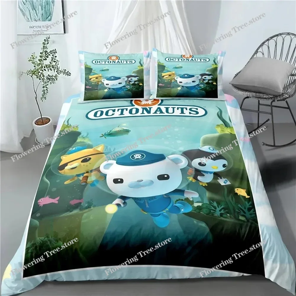 

The Octonauts 3D Bedding Set Cartoon Duvet Cover Polyester Pillowcases Quilt Cover Gift For Kids Twin King Queen Home Decor