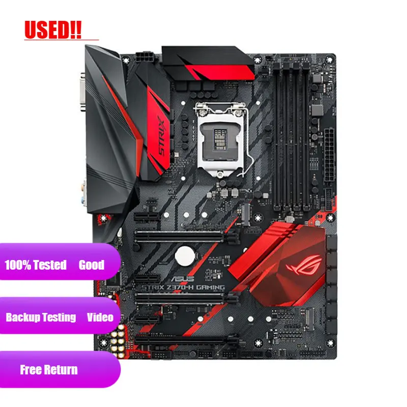 Asus ROG STRIX Z370-H GAMING Desktop Intel Z370 Z370M DDR4 Motherboard LGA 1151 USB3.0 SATA3