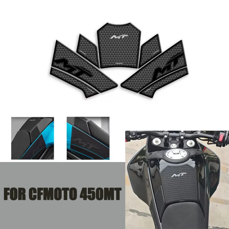 

For CF MOTO 450MT Fuel Tank Pad Motorcycle, 450 MT Accessories, Knee Grip Stickers, Anti-Slip Oil Sticker IBEX450 MT450 450MT