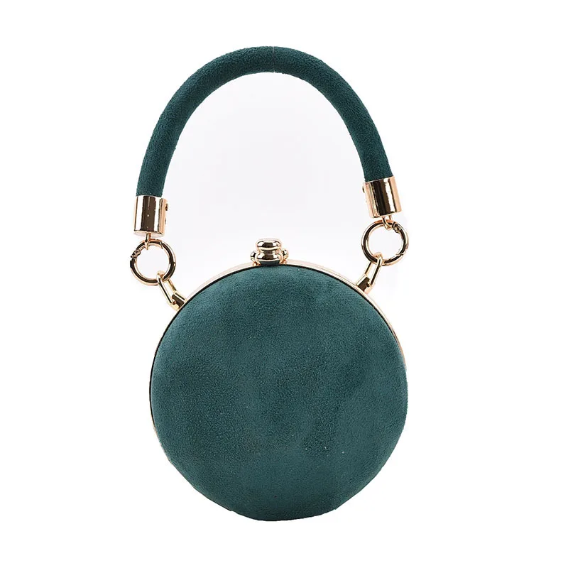 Round Ball Crossbody Handbags Small Tote Female Top Handle Bags Winter Wide Shoulder Belt Ball Shape Shoulder Bag