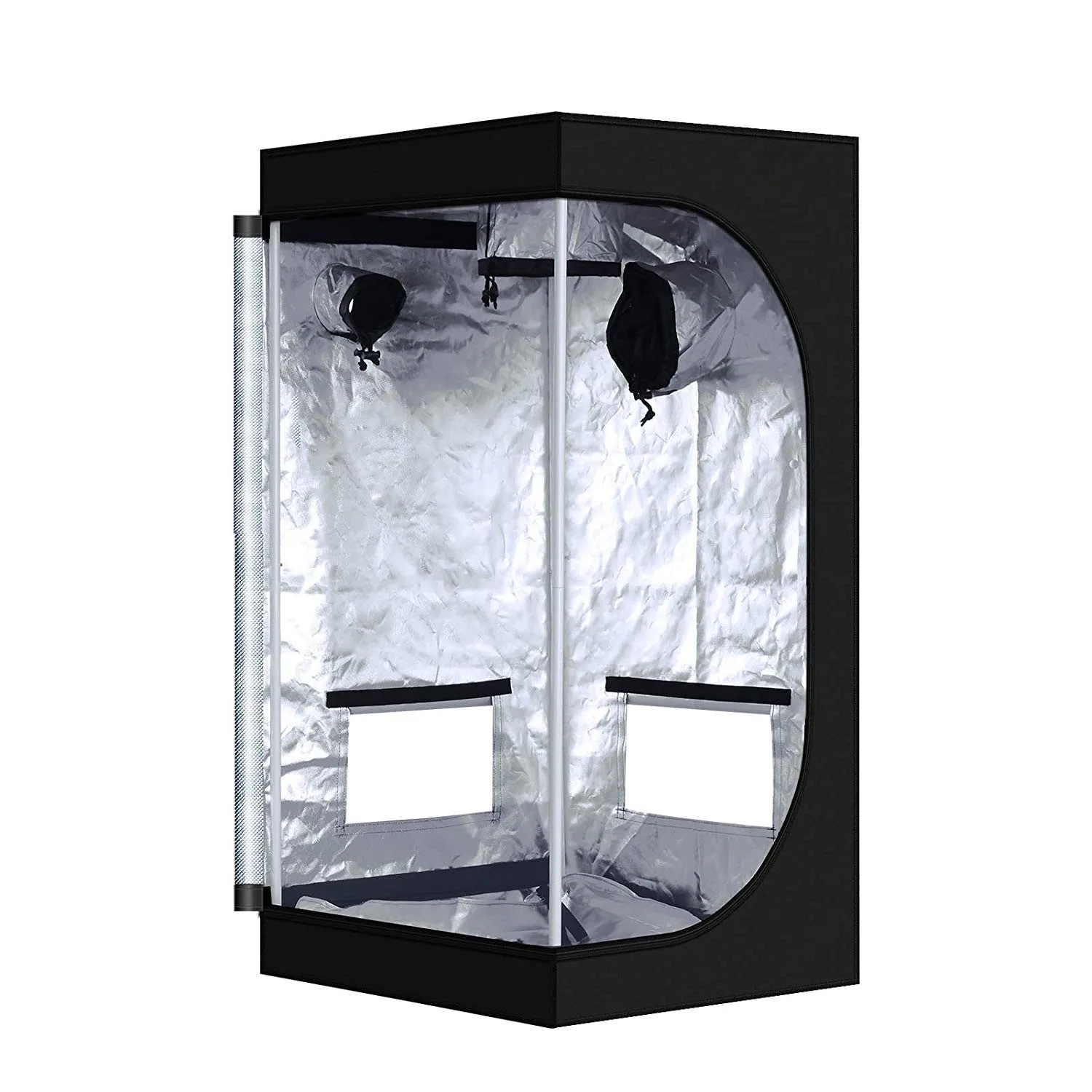 

24''x24''x48'' Plant Tent Hydroponic Higher Density 600D Mylar Reflective Indoor Plant Greenhouse Growing with Observation