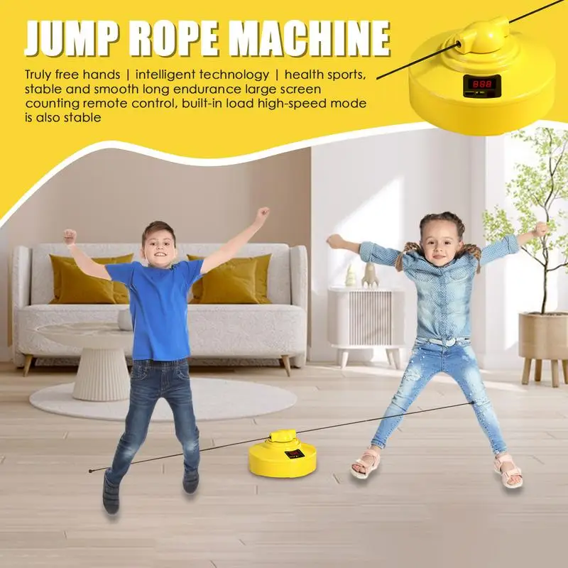 Jump Rope Machine Kids Exercise Equipment Jump Rope Intelligent Rope Skipping Machine 1-10 Speed Adjustment Silent For Family