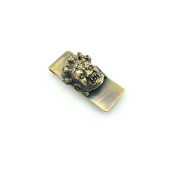 Brass Clip Chinese Mythology Mahakala The God of Wealth Health Outdoor Small Tool EDC Paper Money Card Holder Journal Notebook
