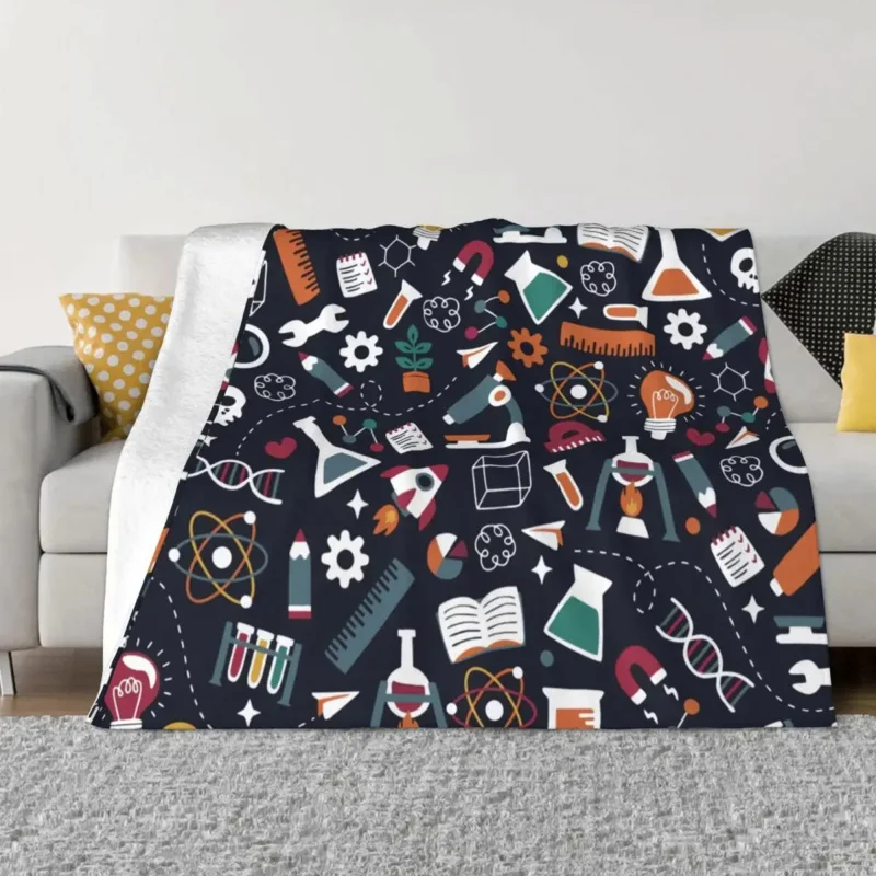 Amazing Science Biology and Chemistry Fuzzy Funny Warm Throw Blankets for Home Restaurant Autumn/Winter