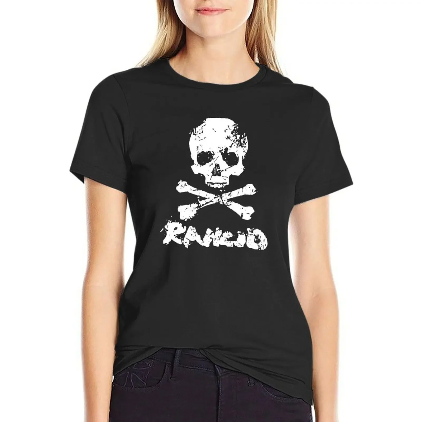 Rancid punk rock T-shirt oversized cute tops plus size tops Women t shirt