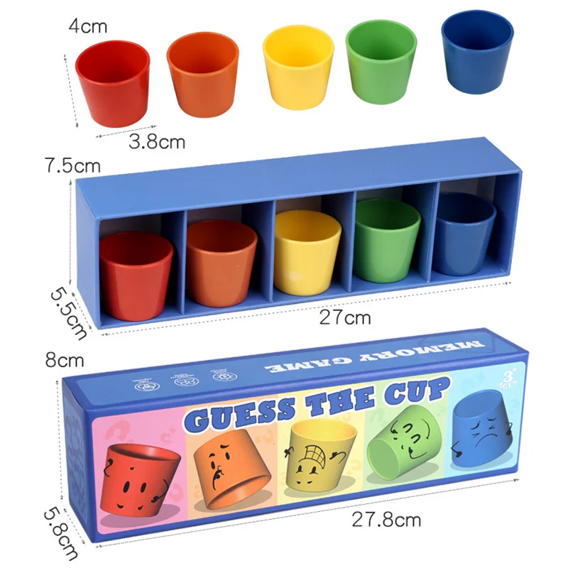 Colori creativi per indovinare Tazza di corrispondenza dei colori Sfida Formazione del pensiero logico Gioco multiplayer Giocattoli educativi per bambini