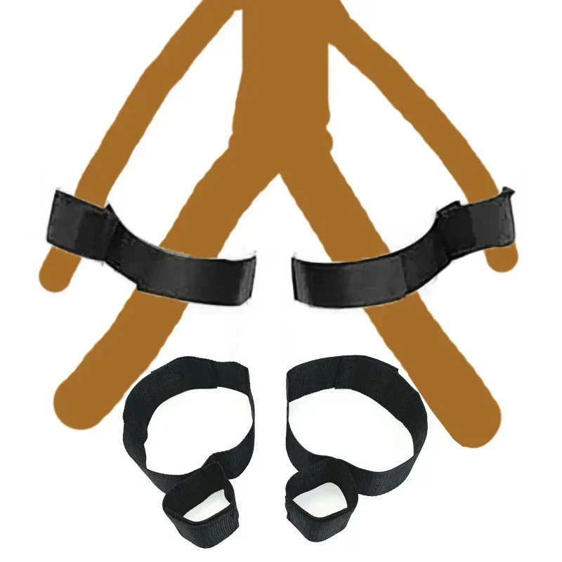 BDSM عبودية مجموعة الكبار لعبة الجنس تكبيل الكاحل القيود Sextoy زوجين منتجات جنسية المثيرة نظام حزام السرير SM الأصفاد الناعمة #6