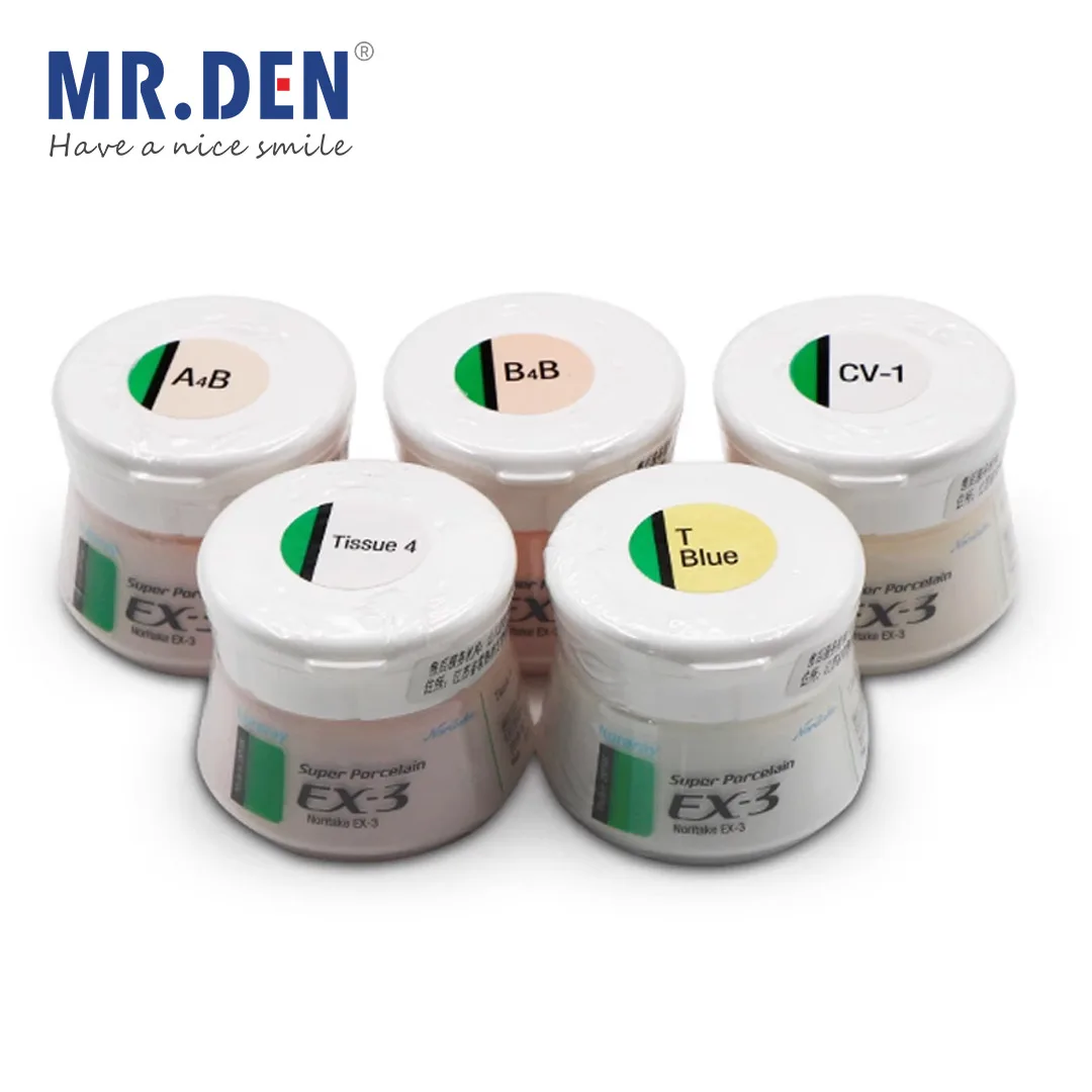 1pc MR DEN Dental Restorative Metal Porcelain Powder Noritake EX-3 Special Body Tissue 50g for Dental Restorations