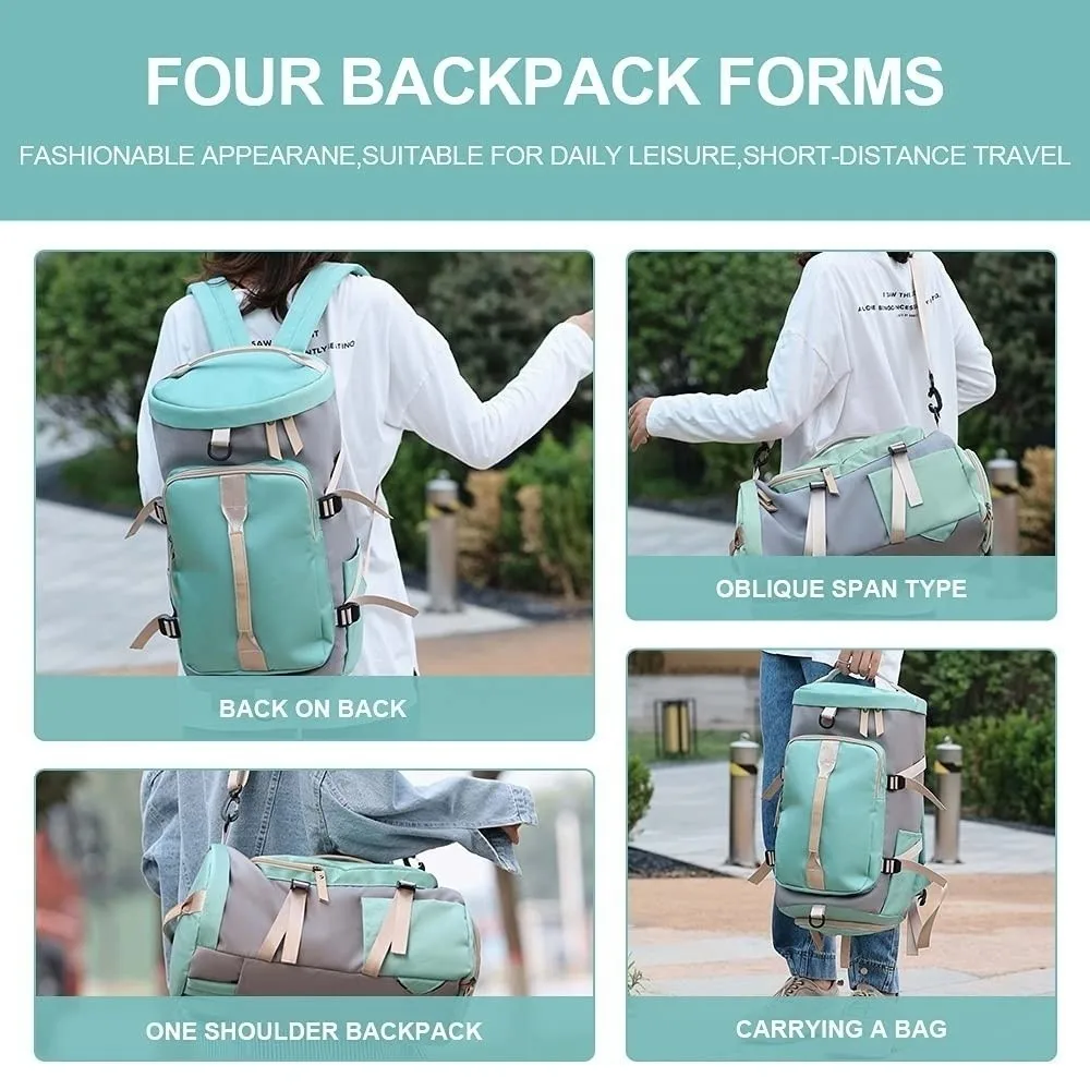 Multifunctional Travel Luggage Bag Large Capacity Handheld Sports Fitness Bag Dry Wet Separation Lightweight Travel Backpack
