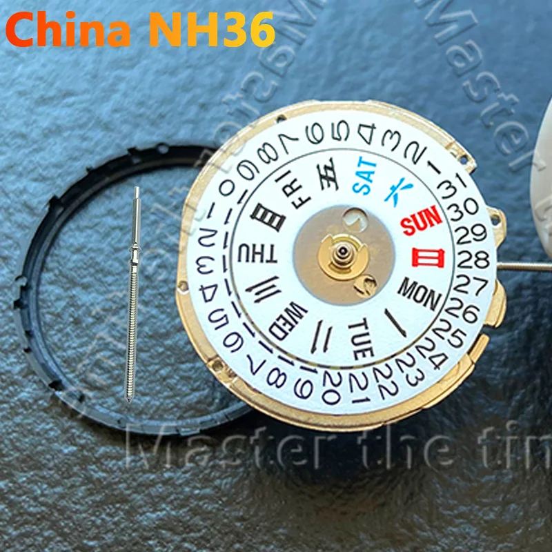 時計アクセサリー-新品国産-2553-ムーブメント-国産機械式交換用-日本-nh36-輸入自動巻きムーブメント