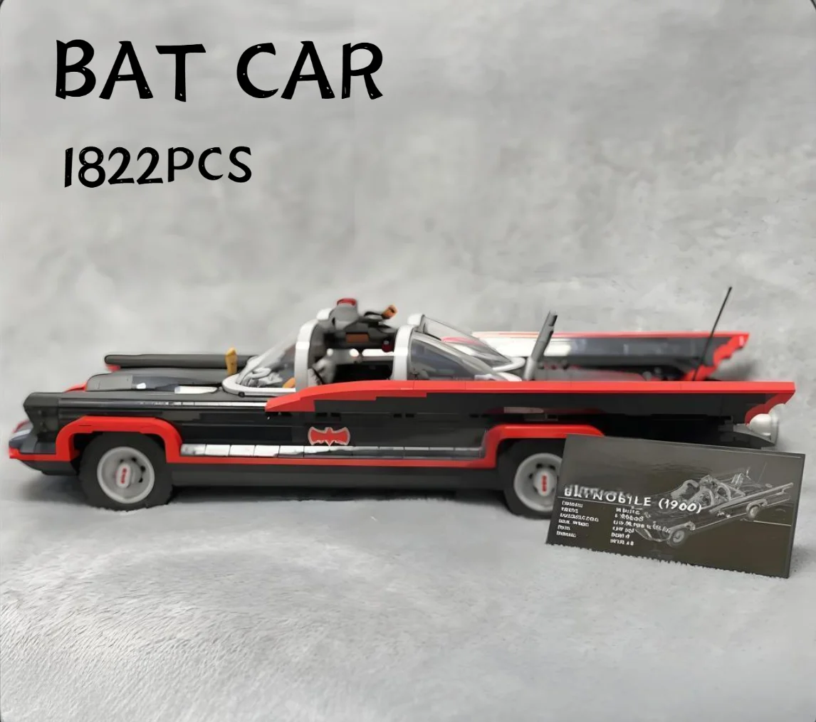 2025 New The Classic Tv Series Bat Car 76328 Building Blocks Mobile Car Model Bricks stress toys for adults Christmas Gifts