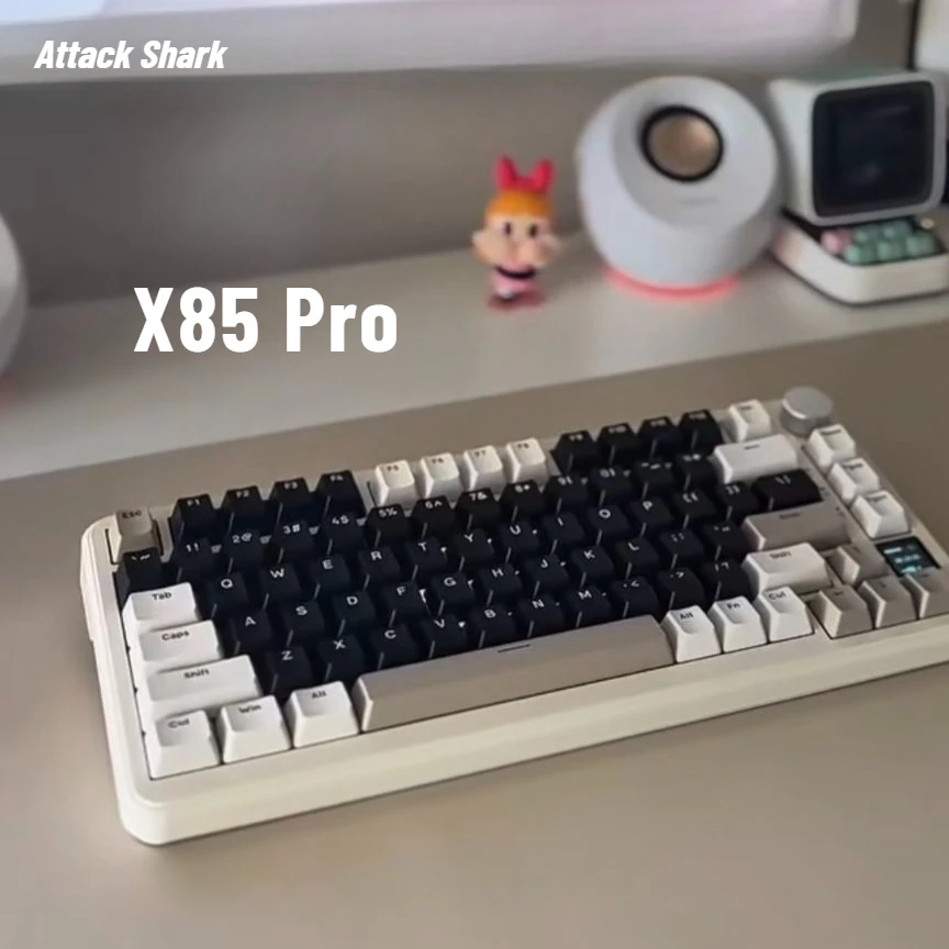 Attack Shark X85 ProThree Mode Wireless Keyboard Ergonomic RGB Low Latency Laptop Accessories Mechanical E-sports Gamer Keybaord