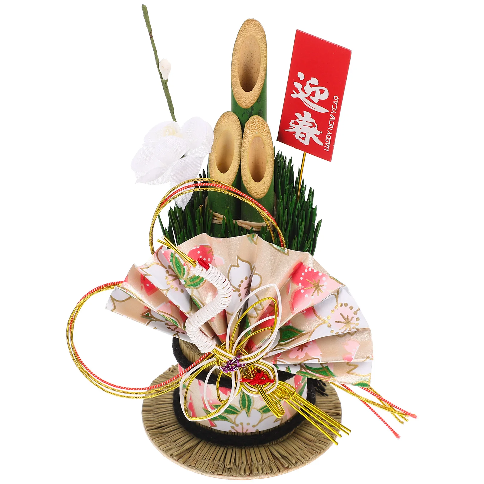 

Japanese New Year Decorations Bamboo Desktop Adornment Sushi Plate naments Party Style Restaurant Accessories Creative Home