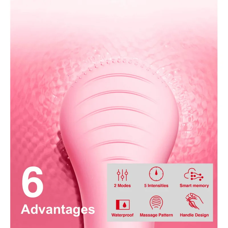 Portable Waterproof Silicone Sonic Wash Facial Massage Brushes Electric Facial Cleansing Brush Beauty Device