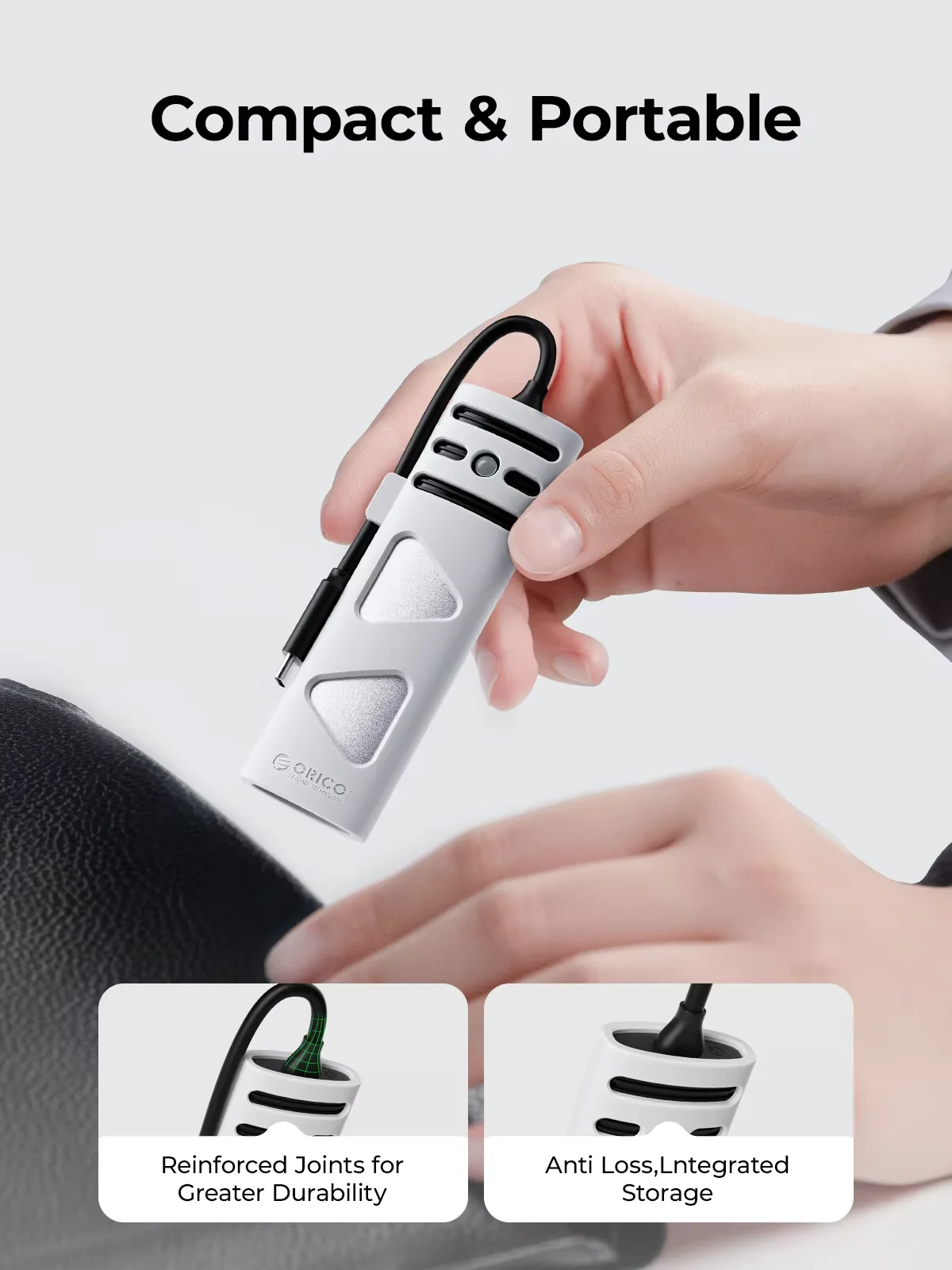 กล่องใส่ SSD แบบพกพา ORICO รองรับ M2 NVME SATA โปรโตคอลคู่ ไม่ต้องใช้เครื่องมือ กล่องใส่ M.2 SSD ภายนอก สำหรับ NVME PCIE NGFF SATA SSD