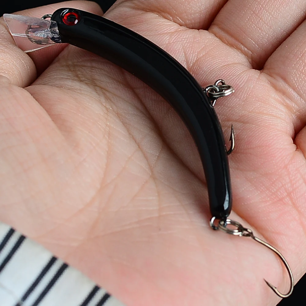 Crankbait Minnow hundimiento – Señuelo artificial duro con ojos 3D - imagen 2