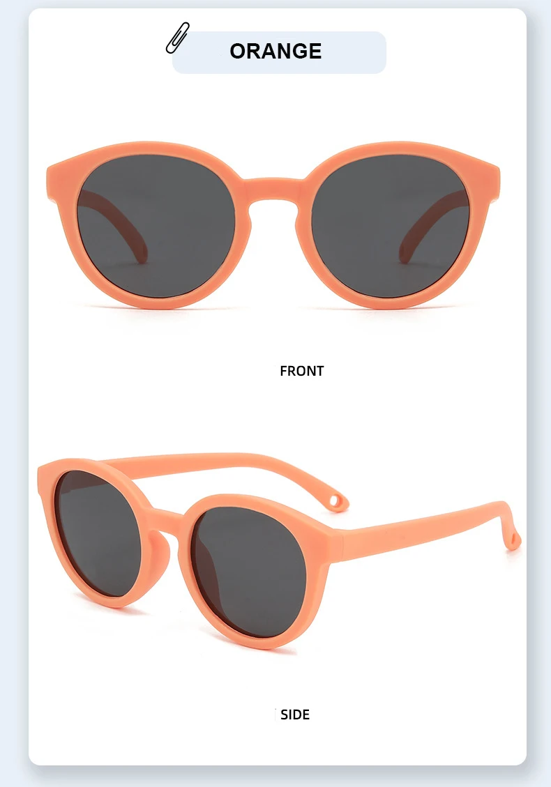 Baby-Sonnenbrille für 0–5 Jahre, Outdoor-Augenschutz und Sonnenschutz, polarisierte Silikon-Sonnenbrille für Kinder 23067 – Detail 15