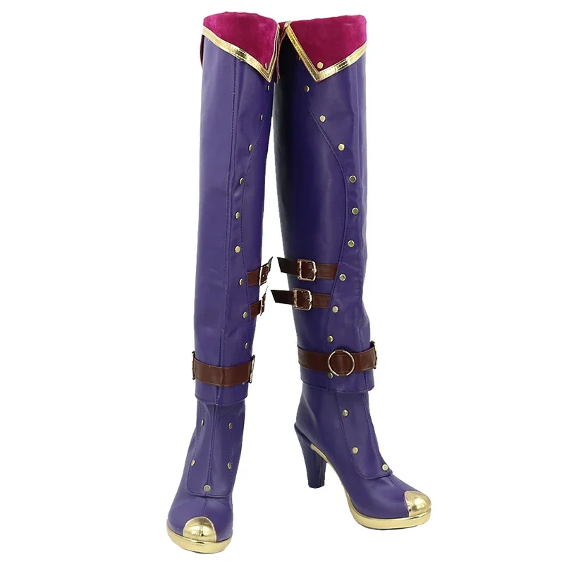เกมใหม่ LOL คอสเพลย์ Arcane Caitlyn รองเท้า accesorios de disfraz de fiesta de ฮาโลวีน hechos 