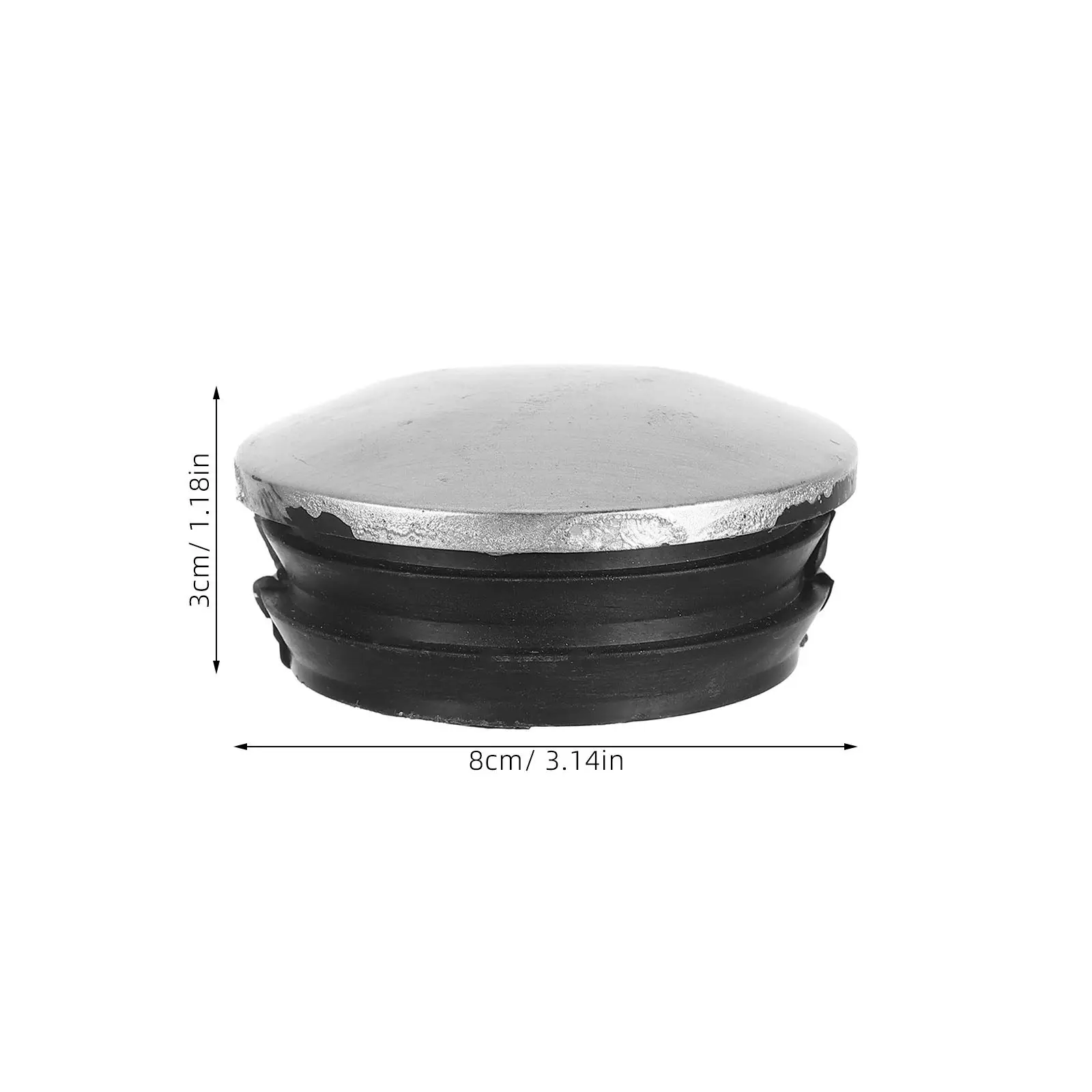 4Pcs Rubber Guardrail Caps Sturdy Round Dome External Post Caps for Traffic Facility Protection Chain Link Fence Accessories