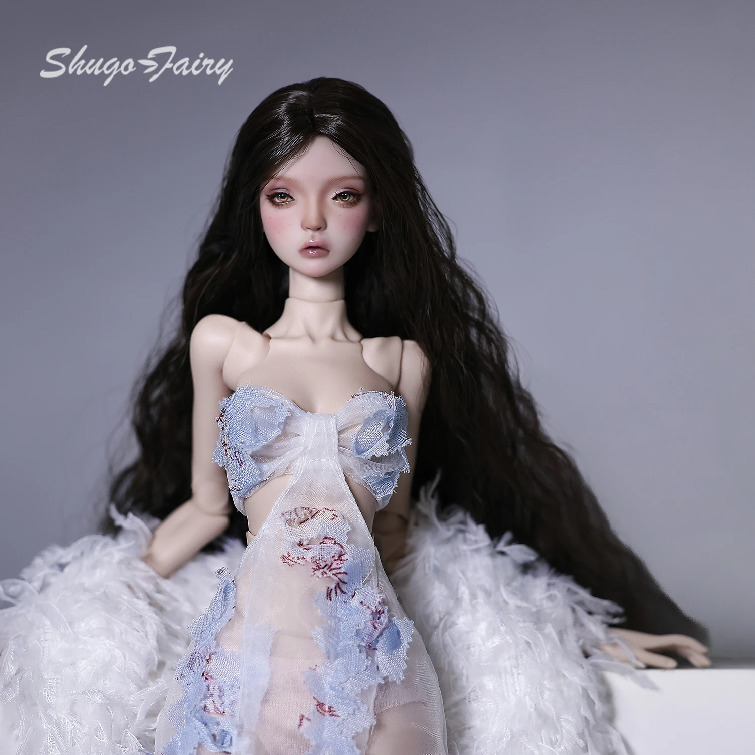 

ShugaFairy Riley A 1/4 BJD Special Body Artistic Supermodel Slender Poseable Resin Doll Full Set Limited Collector's Edition