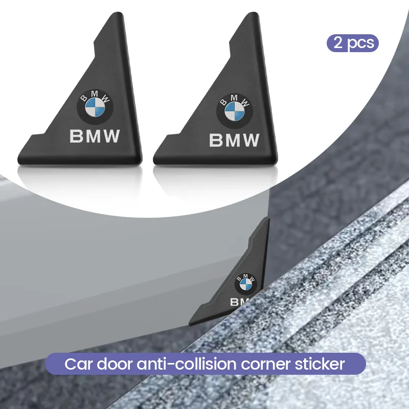 2Pcs Silicone Car Door Corner Anti-collision Cover Stickers For BMW M Performance X1 X5 X6 E90 F11 G30 W222 E39 E60 Accessories