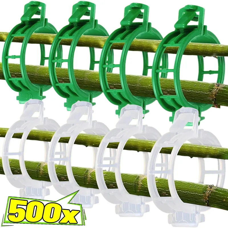 

Plastic Plant Support Clips Garden Vine Strapping Fixing Clip for Climbing Tomato Grape Vegetables Plants Stalks Holders Buckles