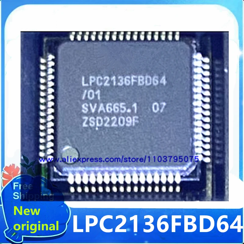 5 قطعة/الوحدة LPC2136FBD64 LPC2136FBD64/01 LQFP64 100% مبيعات فورية جديدة وحقيقية
