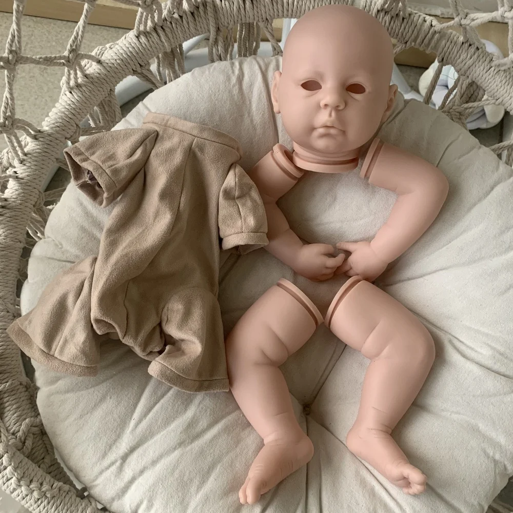 22inch Reborn Doll Kit 올리비아 소프트 터치 DIY Unpainted 미완성 인형 부품 몸과 눈 DIY 장난감 Bebe Reborn Supply