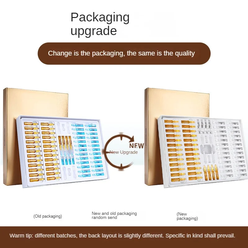 مكافحة الشيخوخة مصل العناية بالوجه مجموعة النياسيناميد أمبولة جوهر ثبات ترطيب سطع إصلاح مجموعة العناية ببشرة الوجه 60 قطعة/صندوق Q