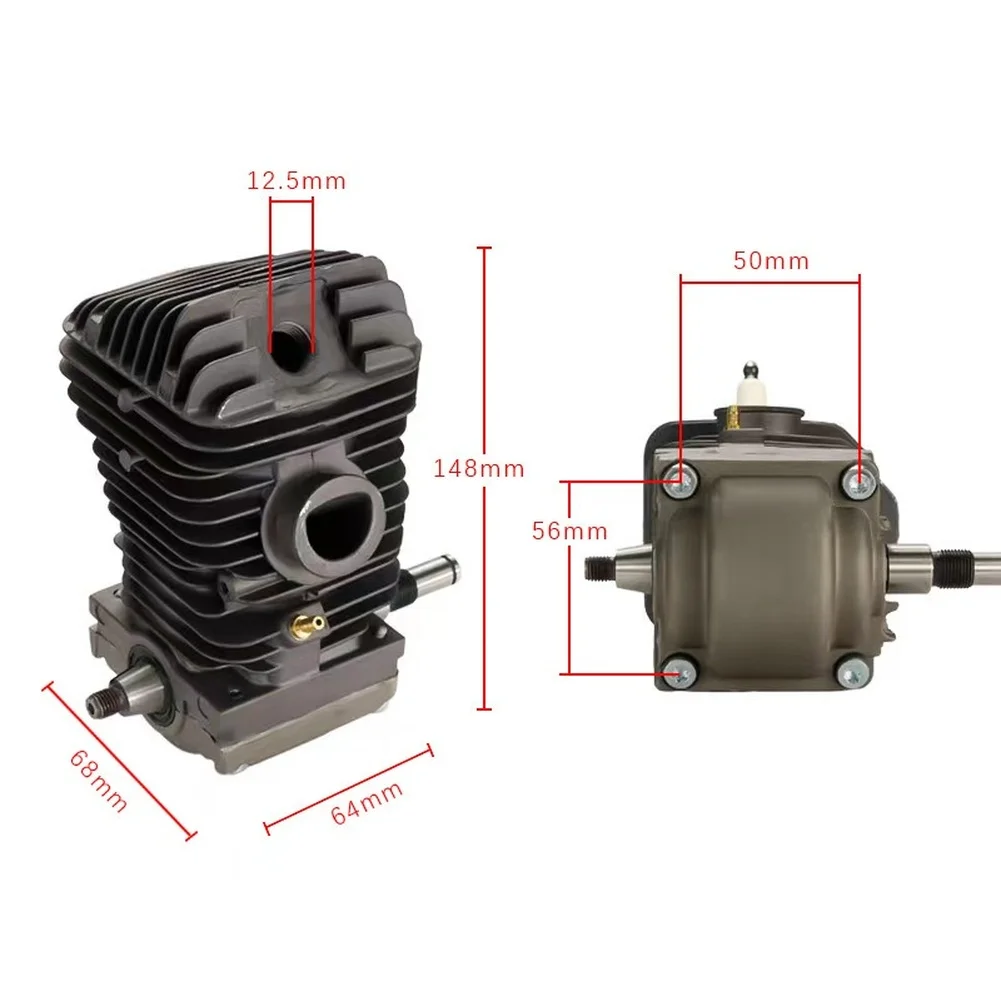 MS250 MS230 MS210 for chainsaw Cylinder Assembly Gray Metal 12x12x12cm Includes Intake Pipe Ignition and Gasket Components