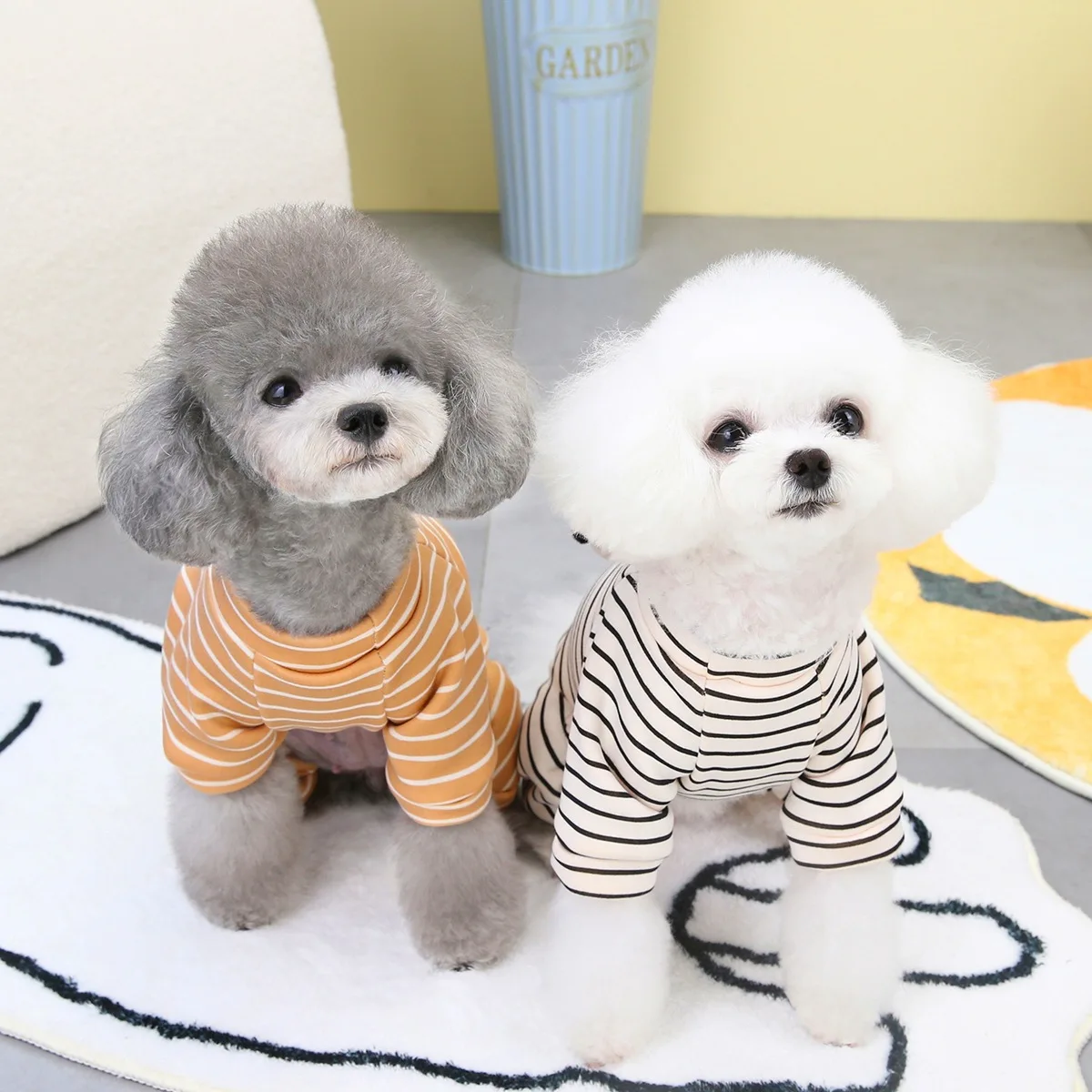 Pet Striped Four Legged Pants Clothes Autumn Winter Puppy Clothing Pet Supplies Cat Clothing Puppy Bags Home Clothes Dog Pajamas