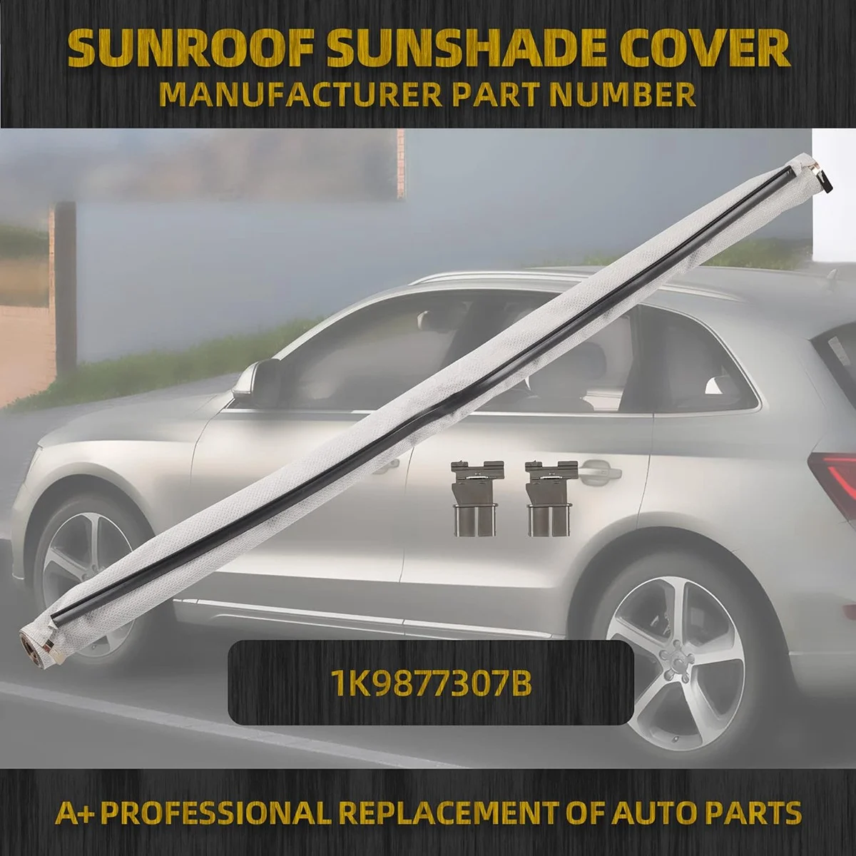 1K9 877 307B Sunshade Roller Blinds Sunroof Roller Blinds for Volkswagen Audi Skoda Seat 1K9877307B Grey