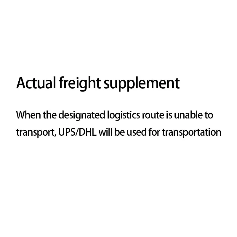 

Additional shipping fees for oversized items