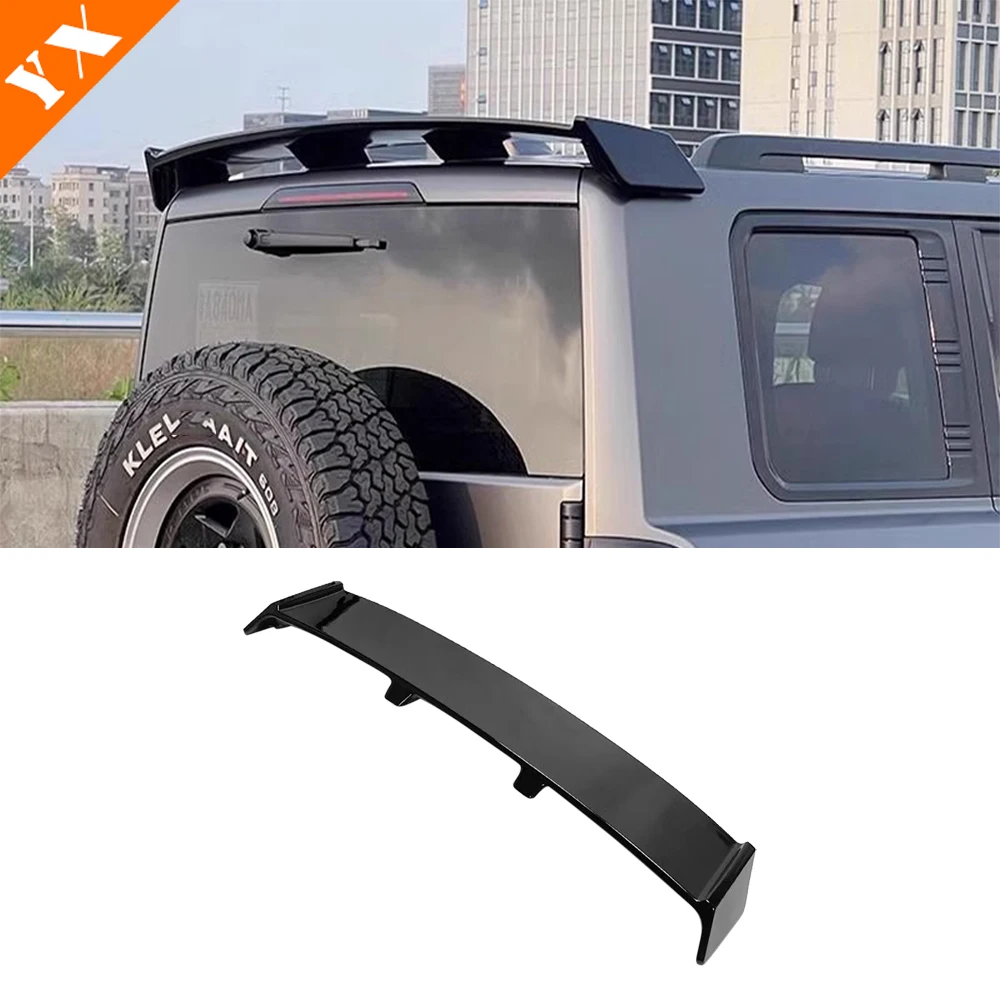 For Haval H9 2024 2025 Accessories Bright Black Car Rear Window Rear Wing Fixed Wind Wing Pressure Wing Trim Moulding