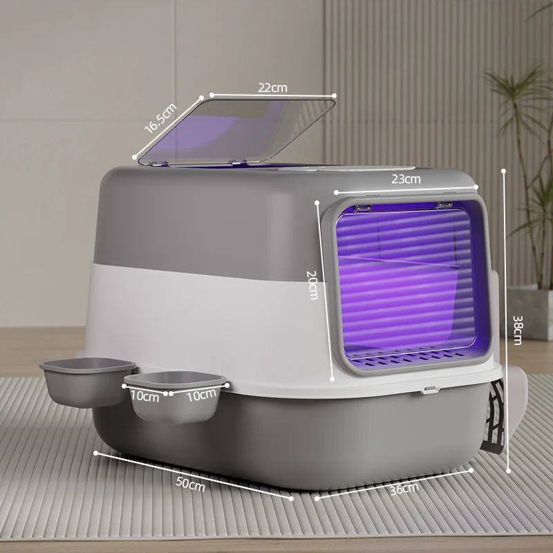 Super Large Forward Front Out Ejector Double Use Top Cover Type Fully Enclosed Double Door Splash-proof and Smelly