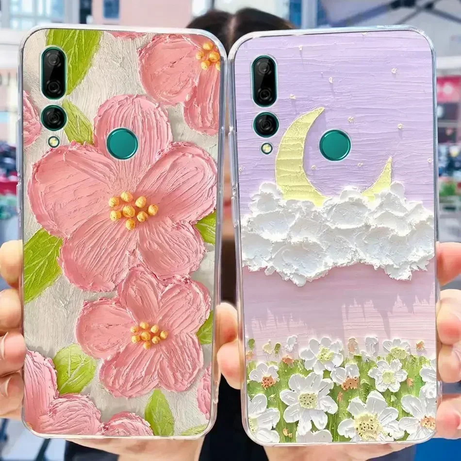 Voor Huawei Y9 Prime (2019) Case Huawei Y 9S Y9 2019 Elegante Bedrukking Zachte Siliconen Tpu Clear Cover Voor Huawei Y 9 9S Y9prime 2019