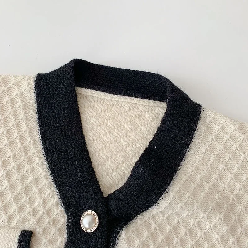 Moda coreana para mujer, nuevo suéter de punto holgado coreano de manga larga, cárdigans, prendas de vestir, abrigo