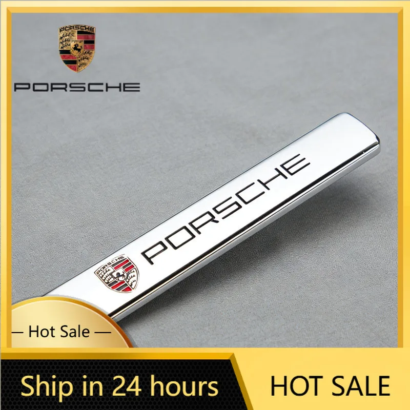 

For Porsche Cayenne Panamera Macan 911 Car 3D Metal Car Fender Trunk Badge Decoration Sticker For Porsche Cayenne Panamera Macan