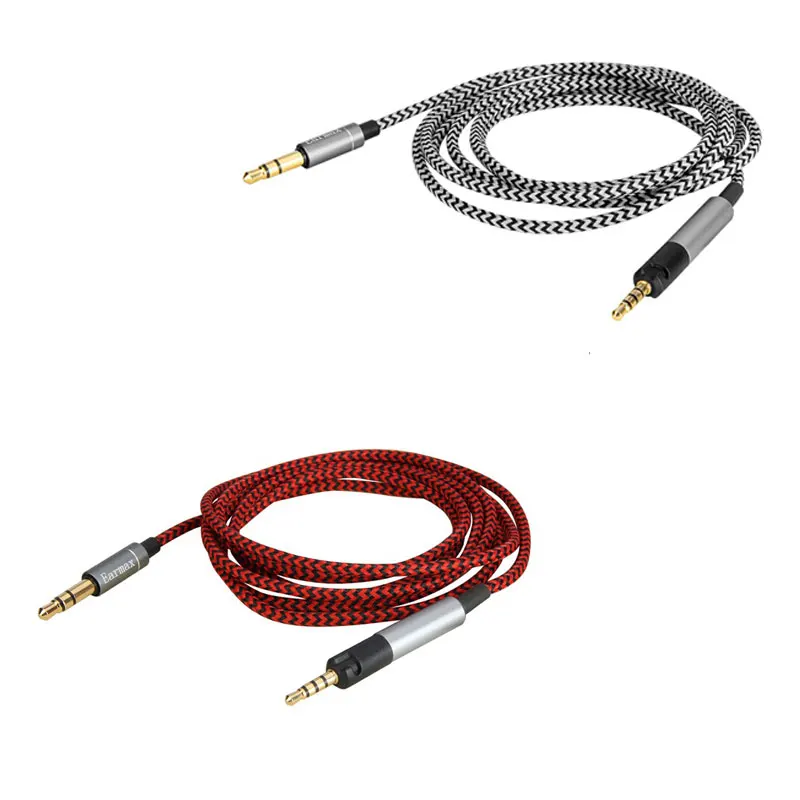 Cable de Audio de nailon de repuesto para auriculares Pioneer HDJ-X5 X5 BT HDJ-X7 S7 HDJ-CUE1 CUE1BT