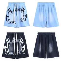 Hell Wash Watermark Sky Blue Casual Shorts Male and Female Teenagers Shorts for Men  Basketball Shorts  Mens Shorts  Men Shorts