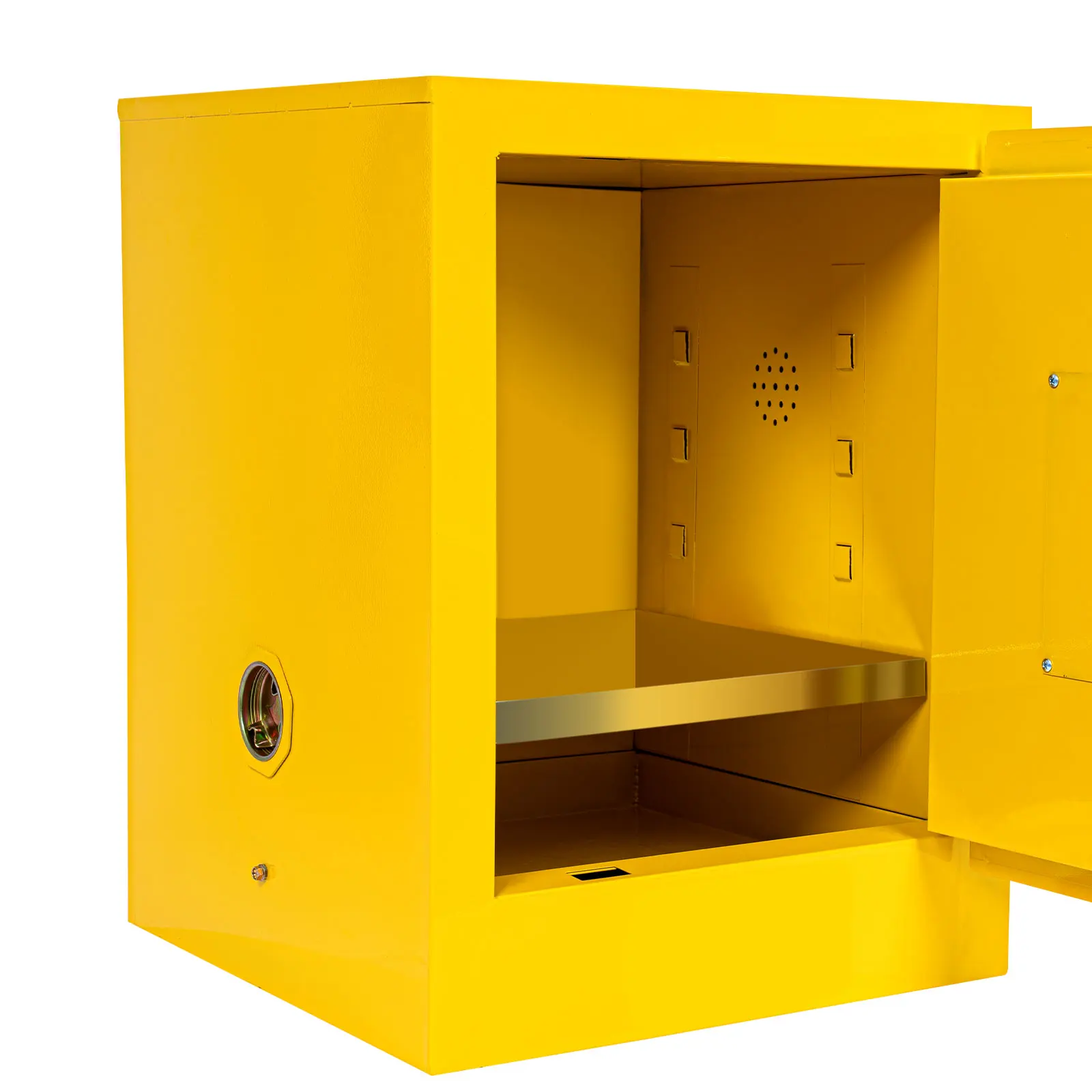 Yellow 4 Gallon Fireproof Safety Storage Welded Cabinet Bin Flammable Liquid Storage Cabinet Adjustable