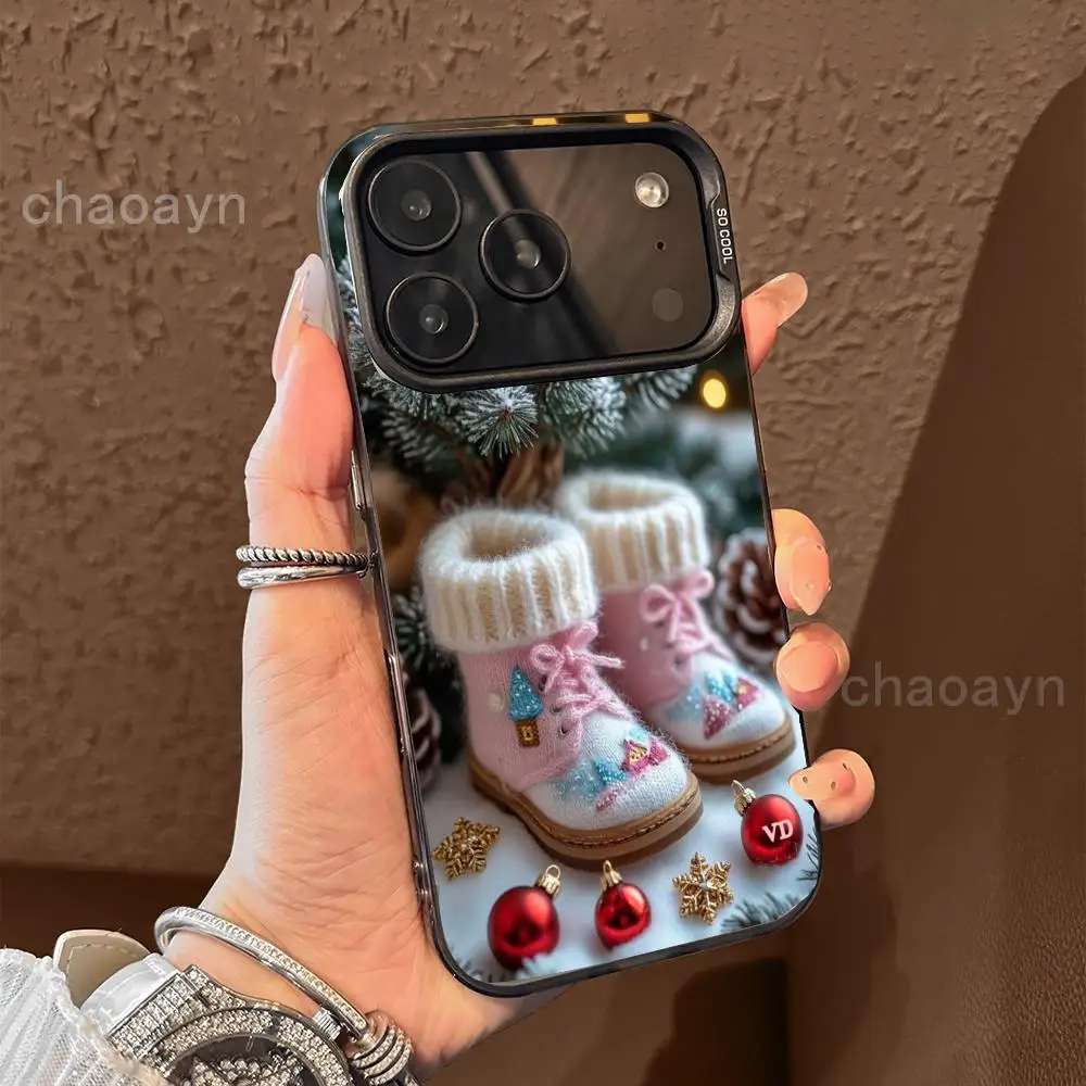 

Christmas elements Phone Case case for iPhone17 16 15 14 13 12 11 Pro/ Max/Plus shock-proof rear cover anti-fingerprint