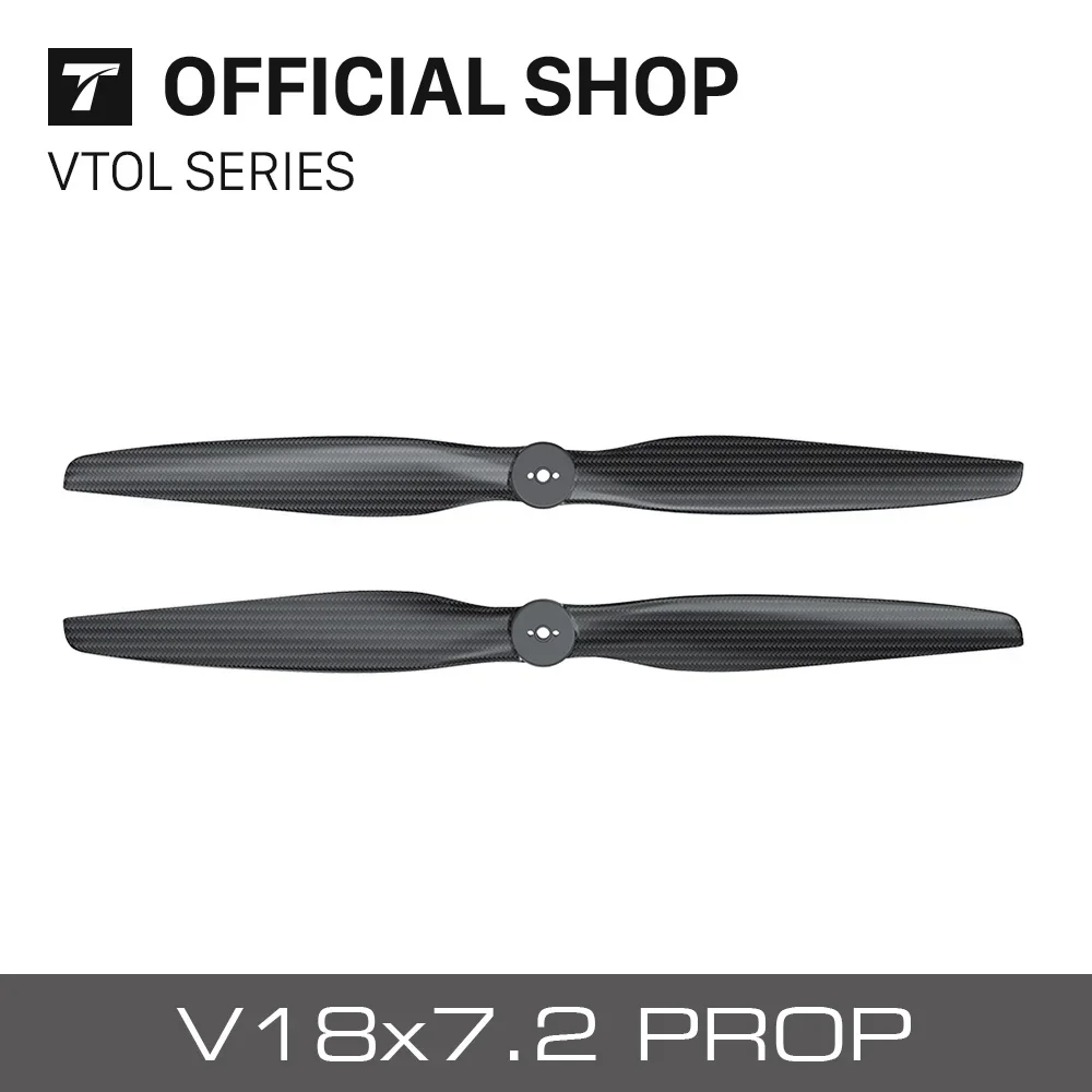 T-motor V Series Prop V18x7.2 Carbon Fiber Propellers V18*7.2 For Fixed Wing VTOL Drone  Multirotor