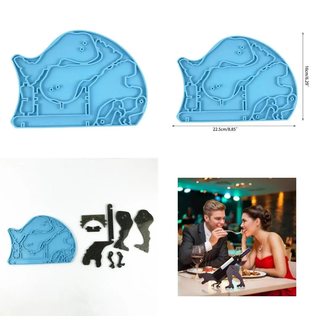 

J78F Diy Silicone Mold for Epoxy Resin Casting Jewelry Storage for Home Decoration