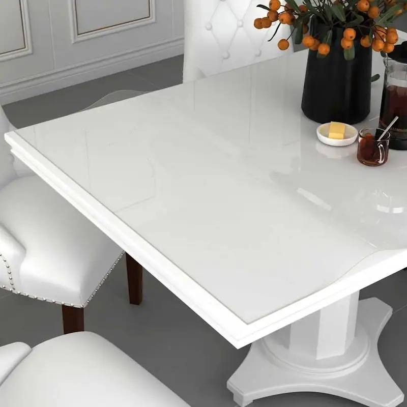 Film de table transparent 120x60cm 1.6mm PVC, haute qualité, facile à nettoyer, durable, parfait pour la maison et le bureau