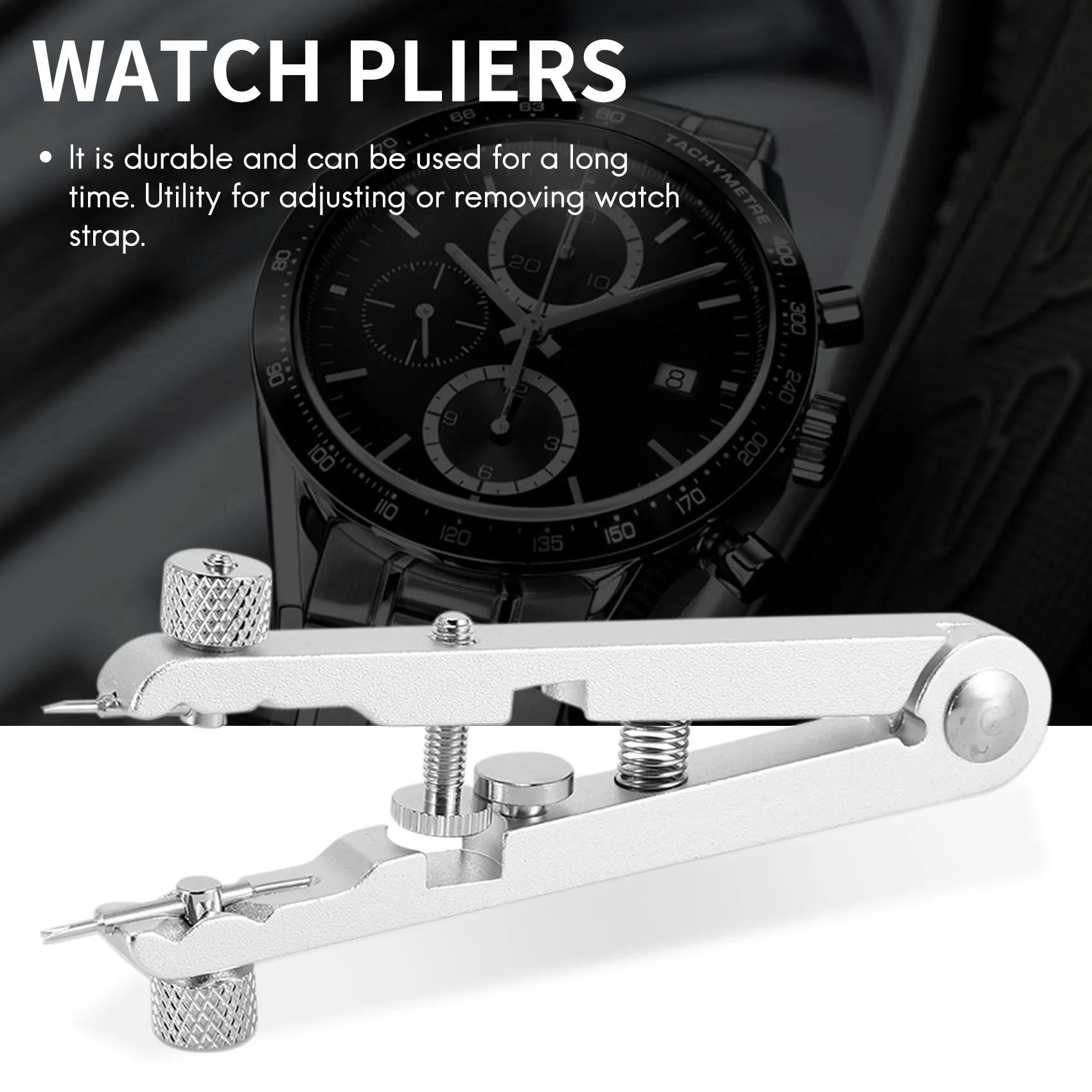 FZFZ 시계 팔찌 펜치 스프링 바 리무버 시계 밴드 수리 제거 도구 표준